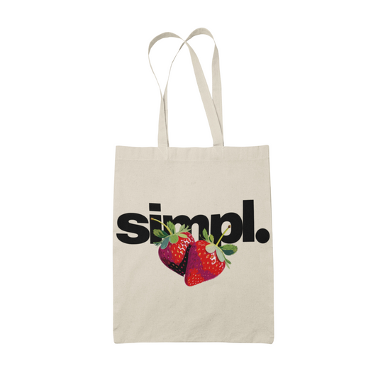 TOTE BAG STRAWBERRY (NATURAL)